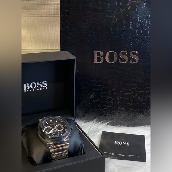 HB1513359 - Hugo Boss Men’s Supernova Black Dial Stainless Steel - Picture 2 of 11